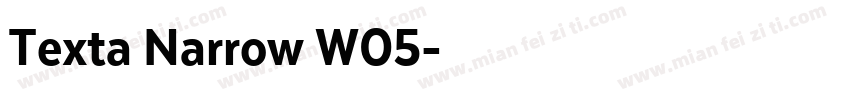 Texta Narrow W05字体转换